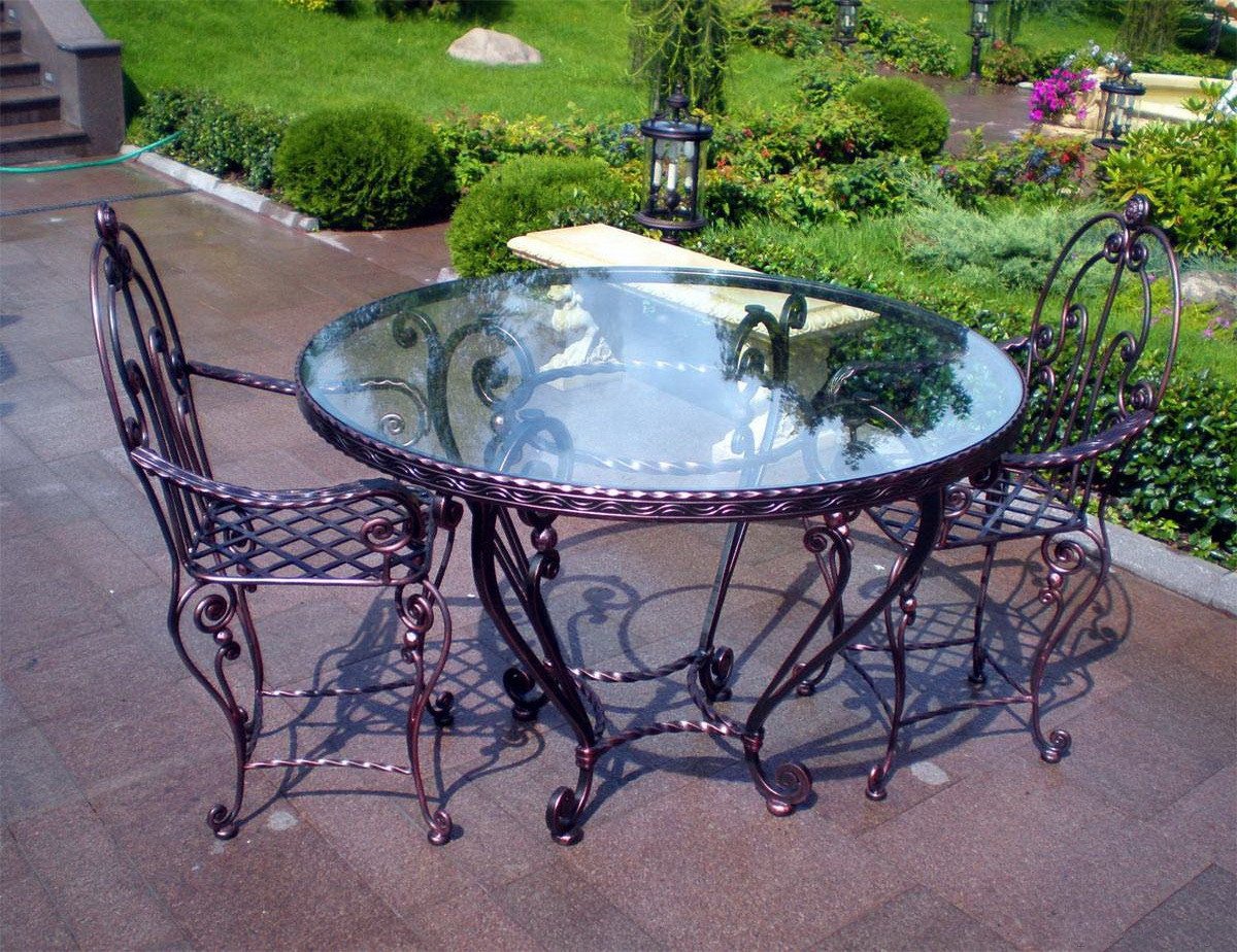 Gartentisch mit Glasplatte ''Blankenese''