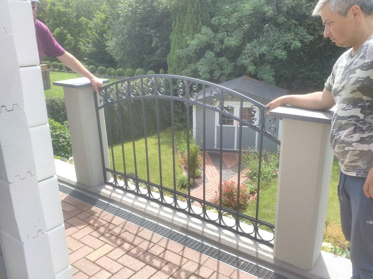 Zaun aus Schmiedeeisen ''Mainz''