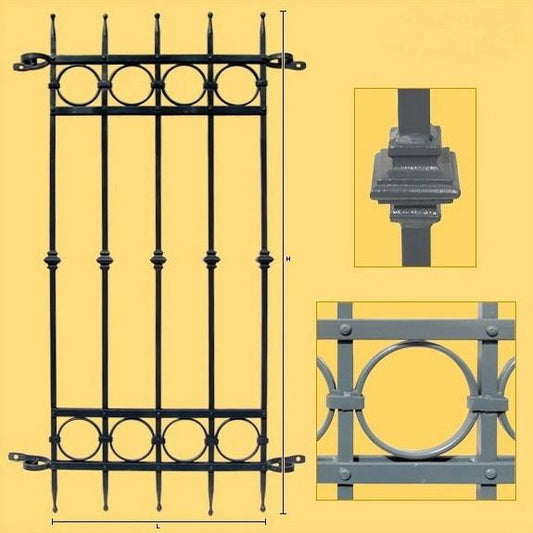 Fenstergitter aus Schmiedeeisen N°2 - Schmiedeeisen Profi