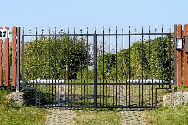 Hoftor aus Schmiedeeisen ''Karlsruhe''  023