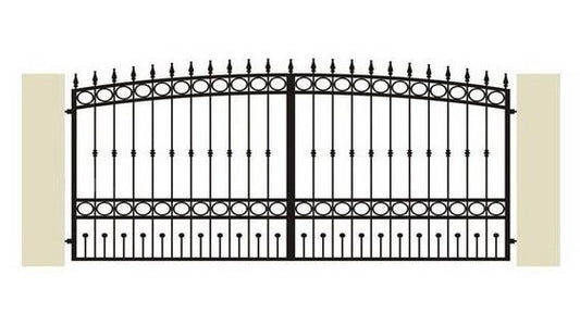 Hoftor aus Schmiedeeisen ''Düsseldorf'' - Schmiedeeisen Profi