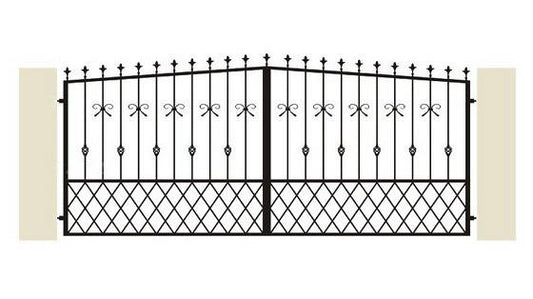 Hoftor aus Schmiedeeisen ''Innsbruck'' - Schmiedeeisen Profi