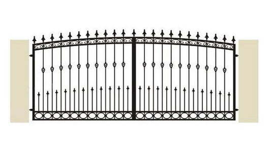 Hoftor aus Schmiedeeisen ''Wiesenbaden'' - Schmiedeeisen Profi