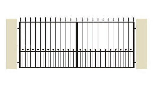 Hoftor aus Schmiedeeisen ''Karlsruhe'' - Schmiedeeisen Profi